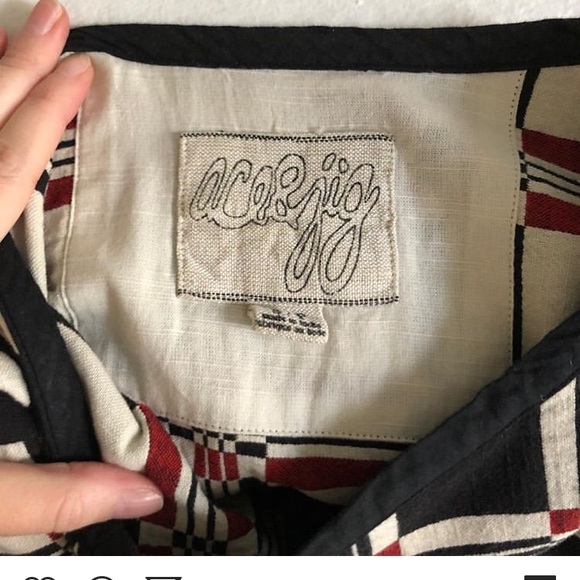 Ace & Jig Lighthouse Top in Black Geo - Picture 3 of 3